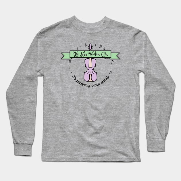 Ty Nee Violin Shop Long Sleeve T-Shirt by Kay Tee Bee for Off Trend